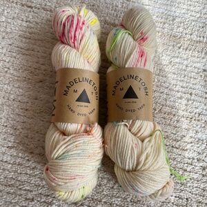 MADELINETOSH TOSH VINTAGE YARN 2 Skeins Merino Worsted Cosmic Wonder Dust